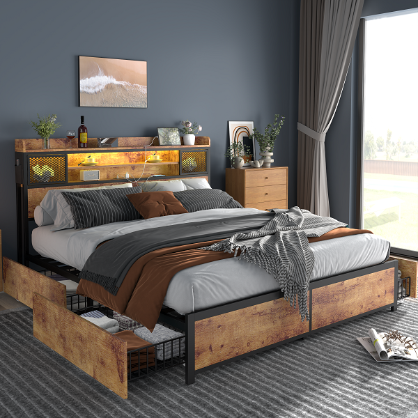 <strong>Full Bed Frame with </strong>