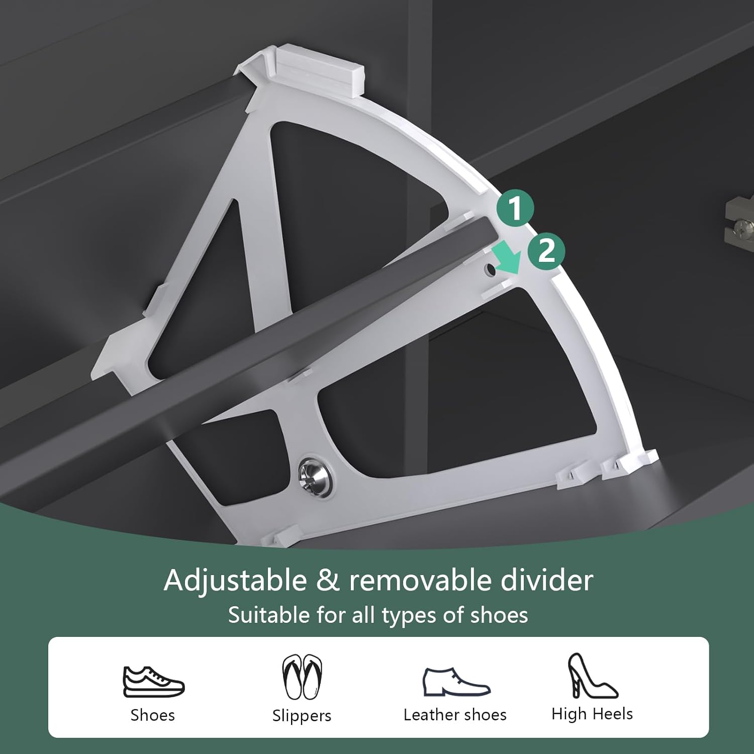 Shoe Cabinet Storage for Entryway, Slim Shoe Organizer Cabinet 2 Flip Drawer, Narrow Hidden Shoe Storage Side Door Cabinte (Black)