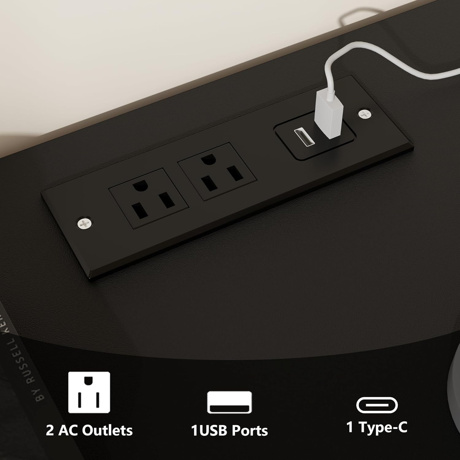 TV Stand for 65 Inch TV, LED Light Entertainment Center with Power Outlet and Storage Drawers & Cabinets, Modern Wood Media TV Console with Glass Shelves for Living Room Bedroom (Black)